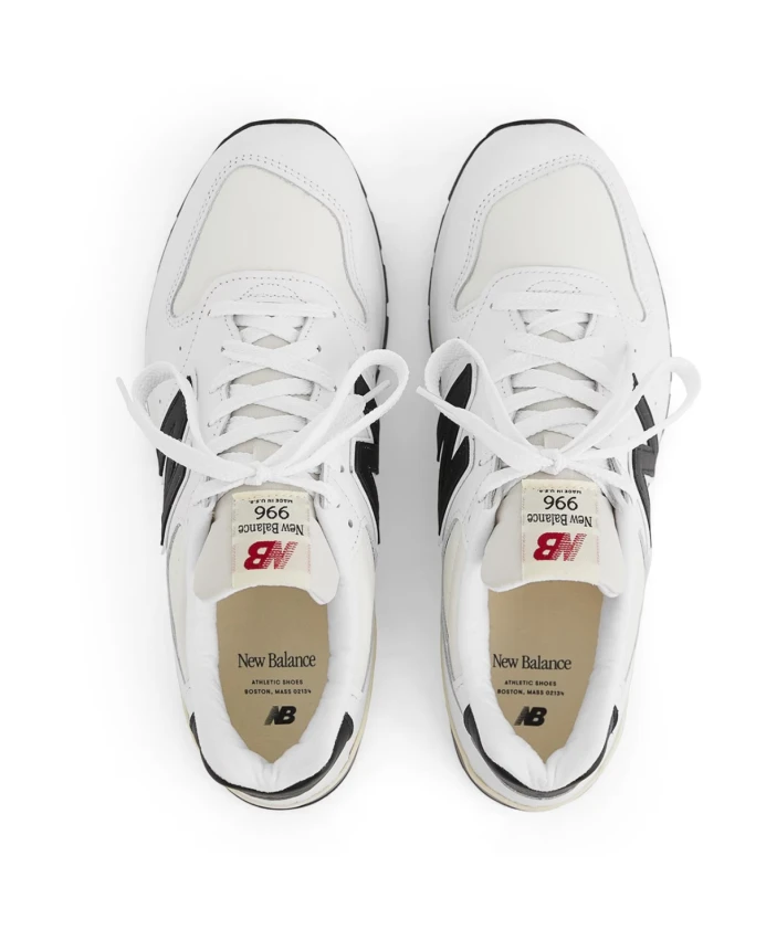 Кроссовки Teddy Santis производства США, бело-черные. New Balance, белый — фото 4