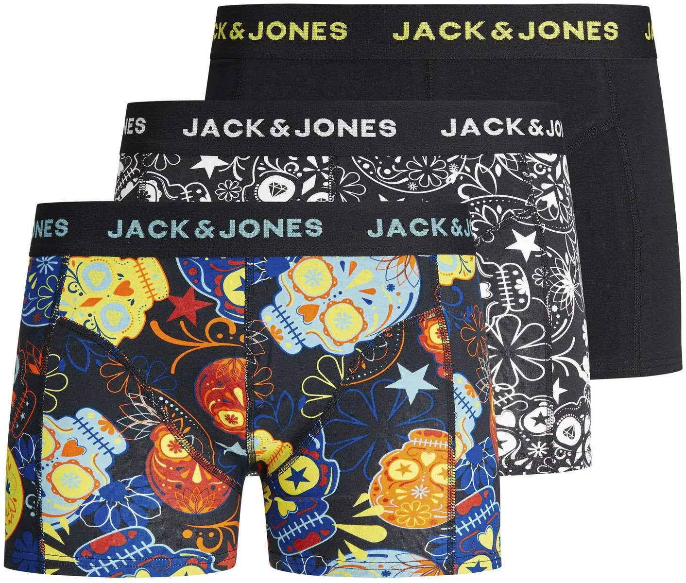 

Сундуки Jack & Jones Junior "JACSUGAR SKULL TRUNKS 3 PACK NOOS JNR" (упаковка, 3 шт.), черный