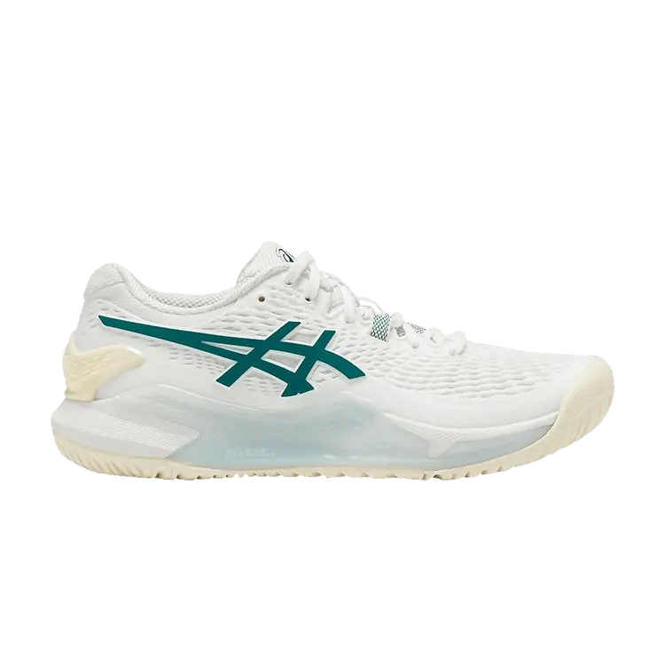 Кроссовки ASICS Wmns Gel Resolution 9 'White Pitch Green', белый