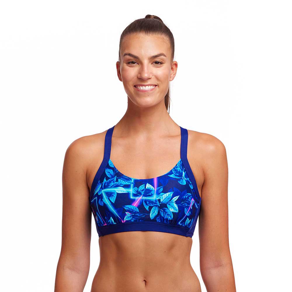 

Топ бикини Funkita Hold Steady Crop Leaf Laser, разноцветный