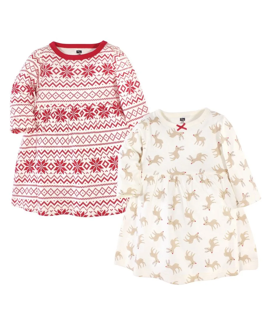 Комплект из двух платьев с длинными рукавами Hudson Baby, Reindeer