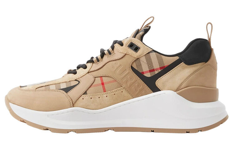 

Burberry Check Leather And Suede Sneaker Archive Beige