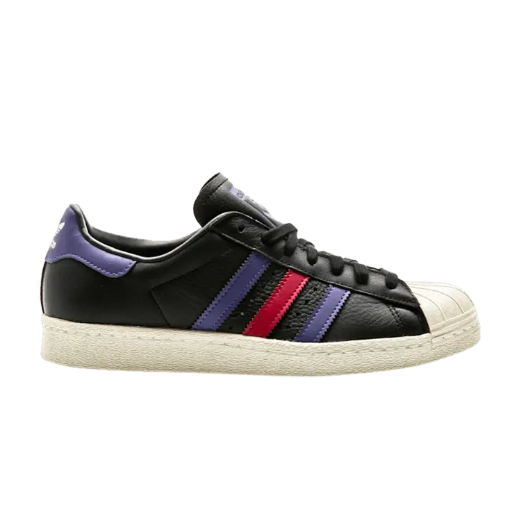 

Кроссовки adidas Superstar 80s 'Black Ruby Purple', черный
