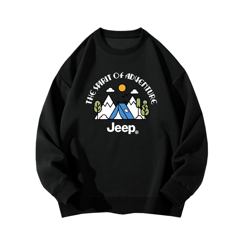 

Свитшот школьный Jeep, цвет хиттер грей