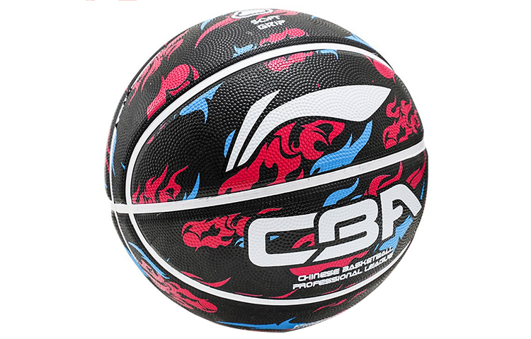 

LINING Резиновый баскетбольный мяч black blue red размер 7 для тренировок и соревнований