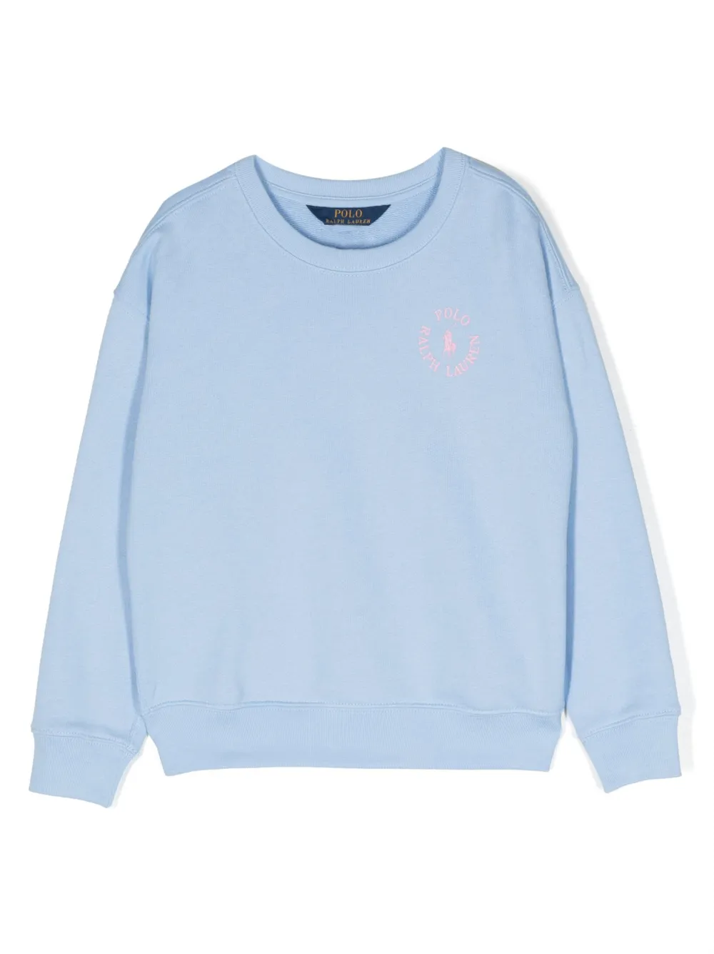 

Флисовая толстовка с вышитым логотипом POLO RALPH LAUREN KIDS, синий