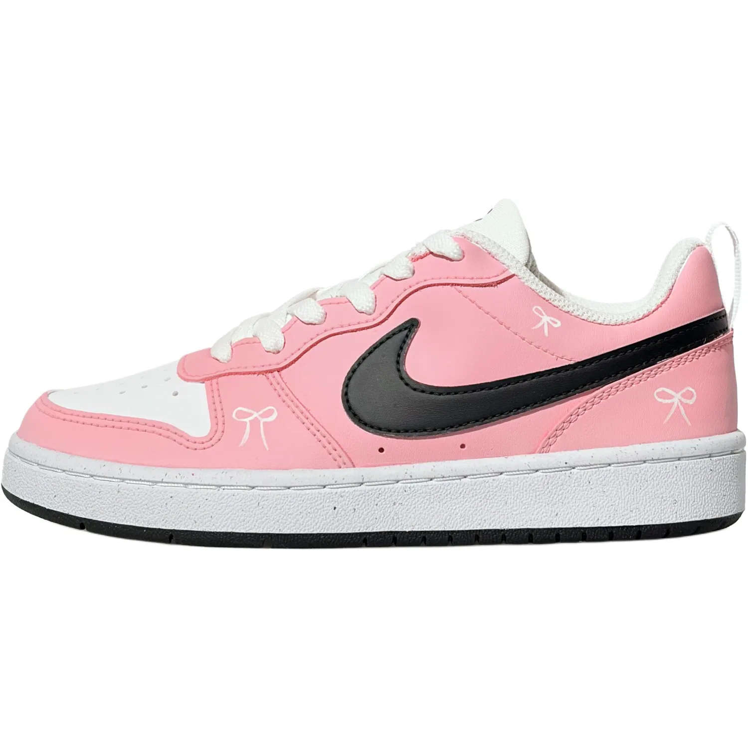 Детские кроссовки кожаные Nike Court Borough Low белые