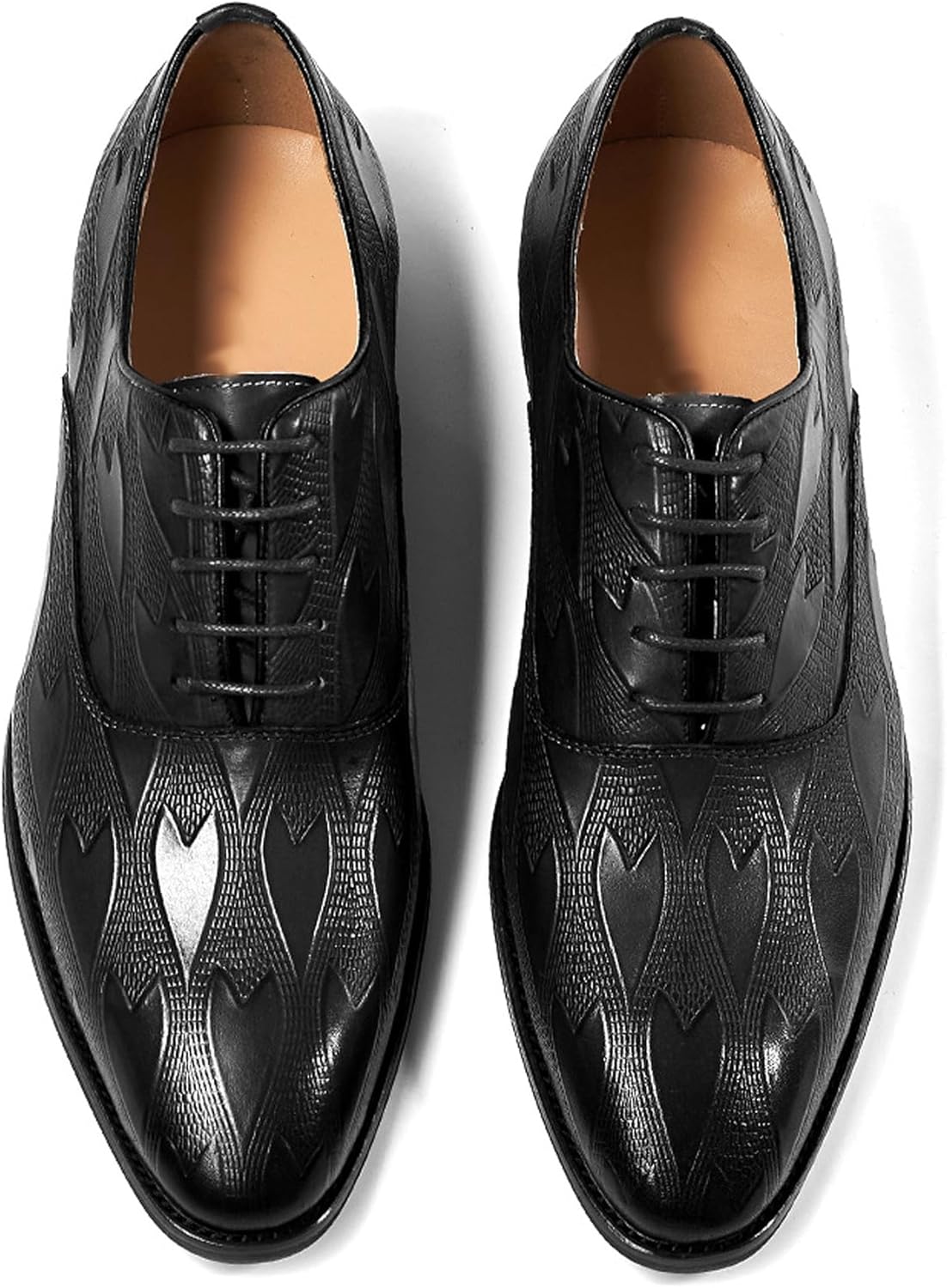 

Мужские оксфорды, туфли дерби, из натуральной кожи, с крыловидным носком, современные туфли под костюм, модные туфли для выпускного, свадьбы и делового стиля, удобные смокинговые туфли для мужчин Santimon, черный