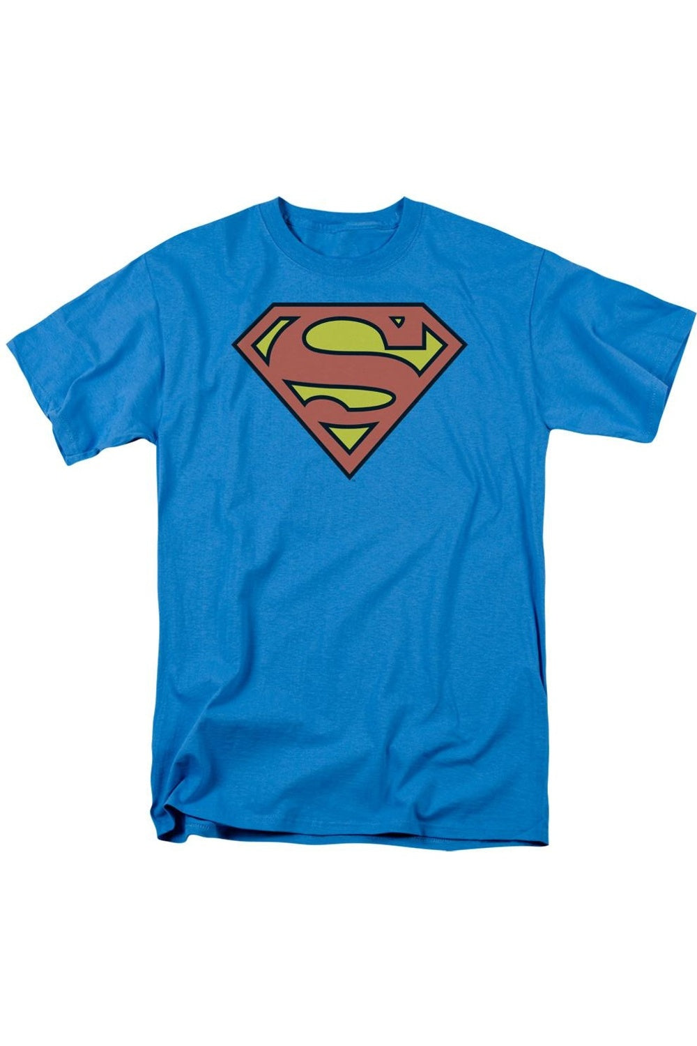 

Футболка с коротким рукавом и логотипом DC Comics Superman для взрослых Gildan, бирюзовый