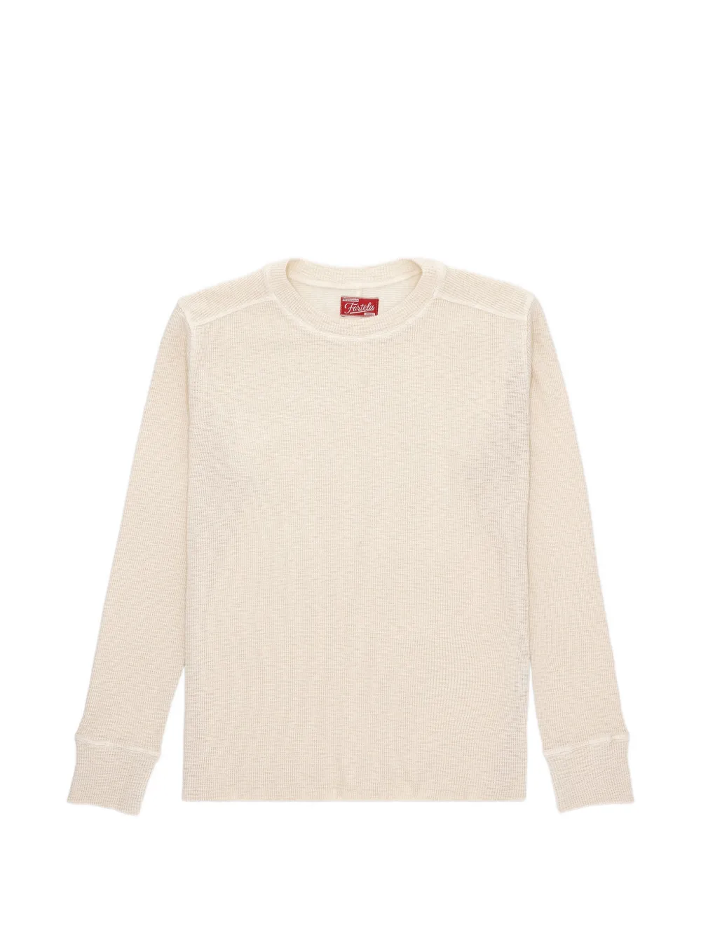 

Джемпер Geremia в рубчик с вафельной вязкой Fortela, бежевый