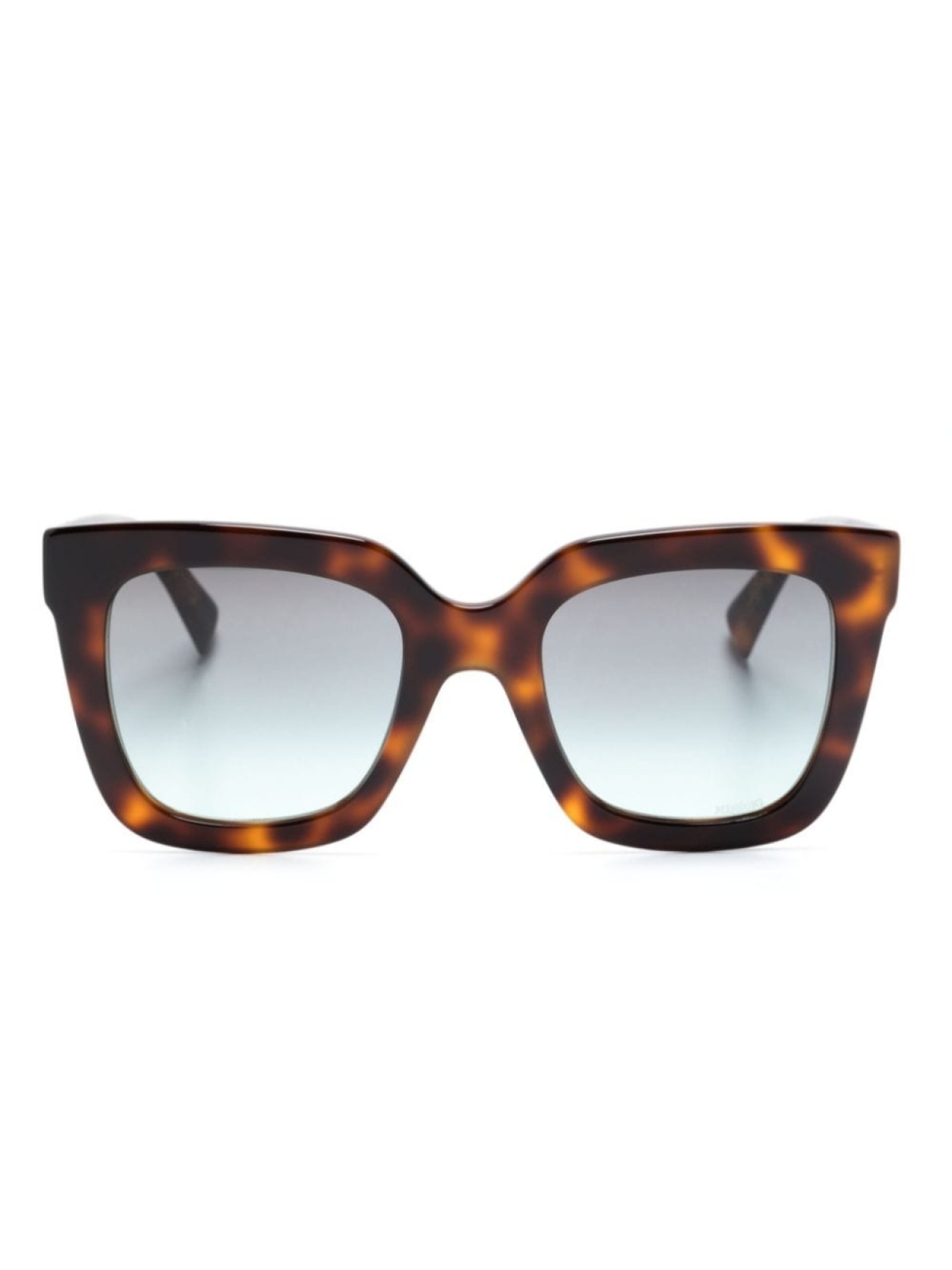 

Missoni tortoiseshell-effect square-frame sunglasses, коричневый