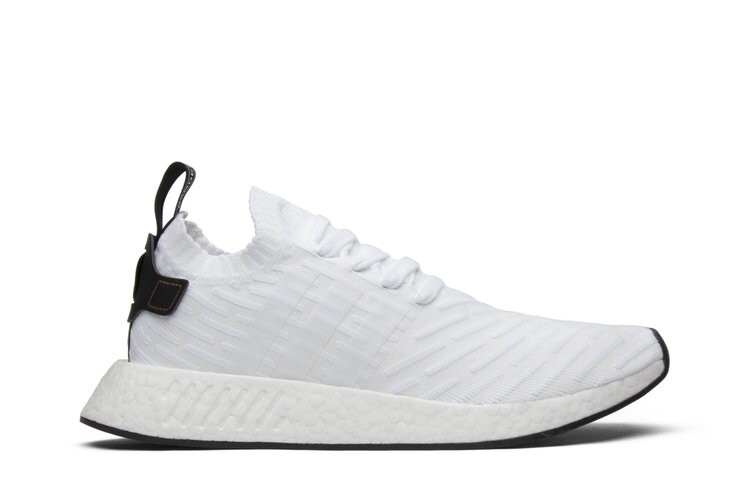 

Кроссовки Adidas NMD_R2 Primeknit 'White Black', белый