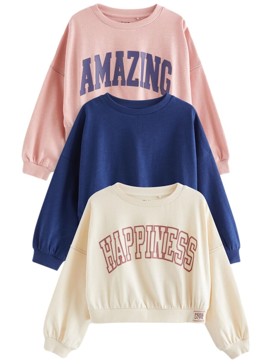 

Худи Next Sweatshirt Varsity, цвет beige/blue/pink