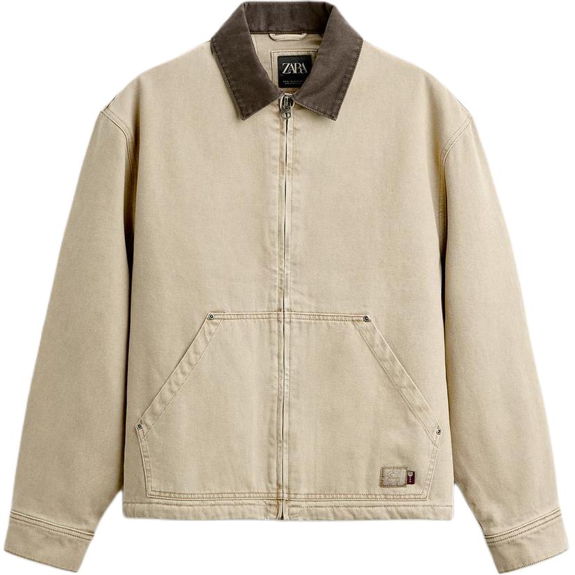 

Куртка мужская ZARA, Тёмный тауп, Серый, Куртка мужская ZARA, Тёмный тауп