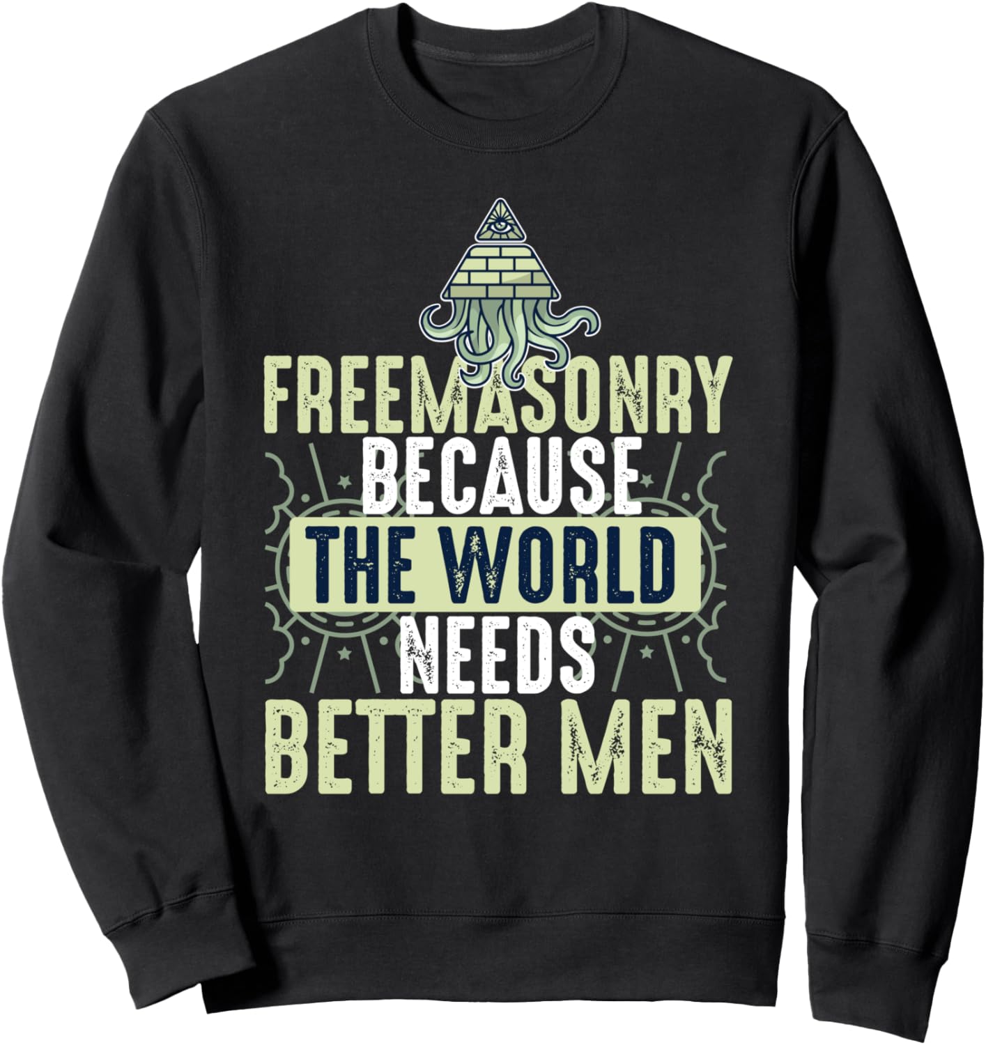 

Мужская толстовка с изображением циркуля и угольника в масонском стиле Freemasonry And Masonic Conspiracy Designs, черный