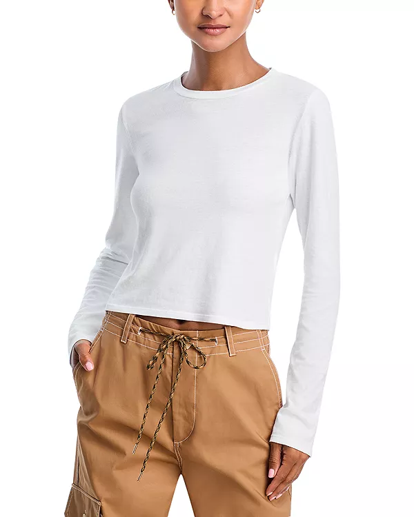 

Футболка с длинным рукавом и круглым вырезом Jamie Perfectwhitetee, белый