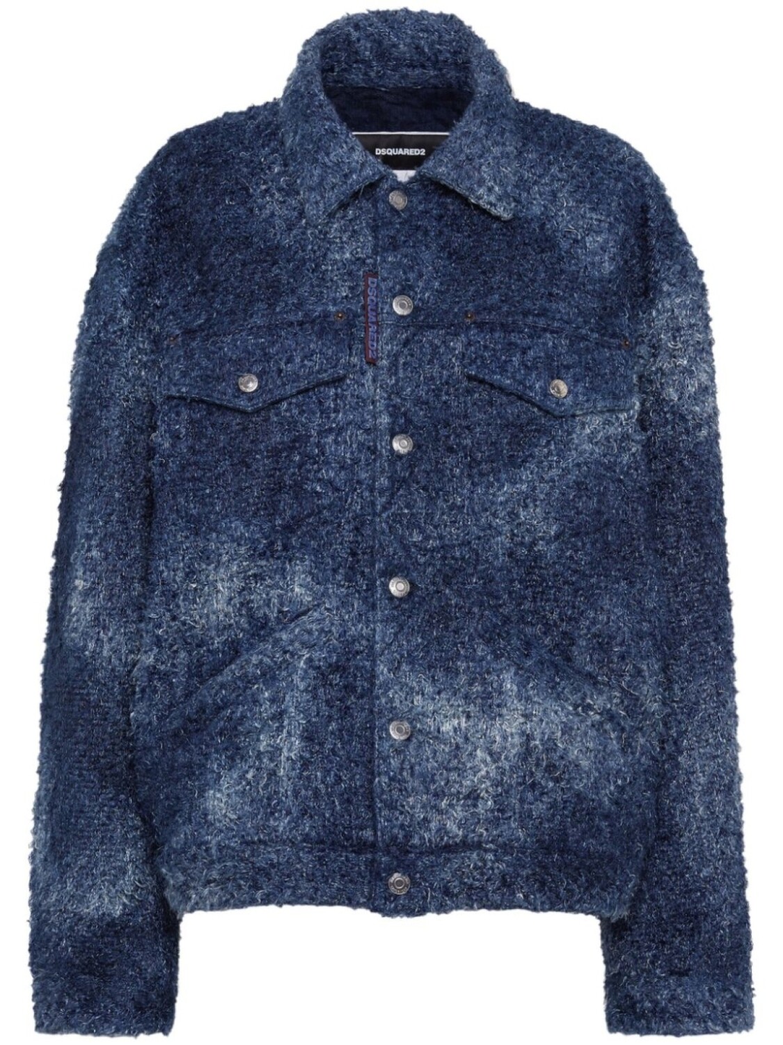

DSQUARED2 однобортный пиджак с эффектом омбре, синий