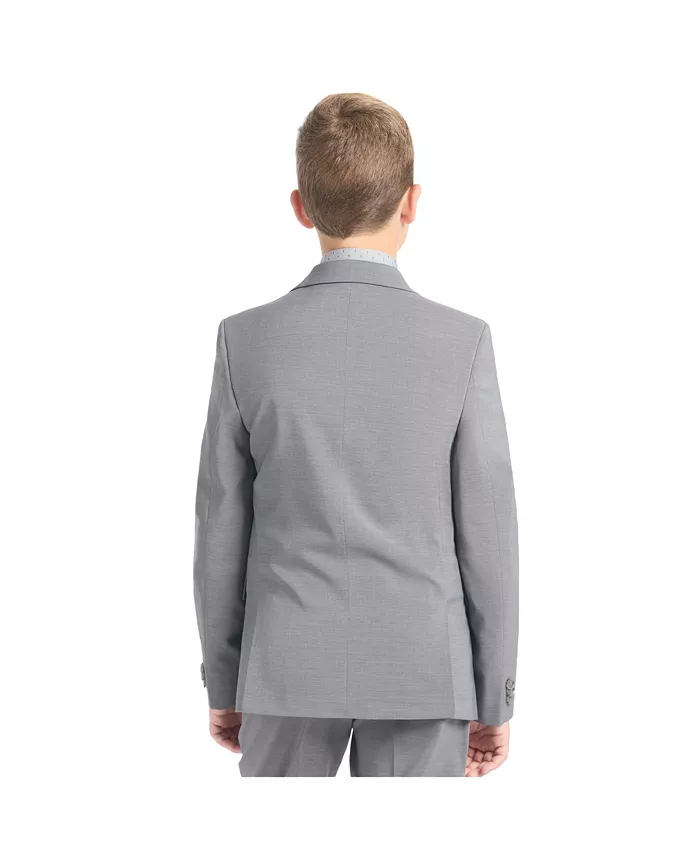 Костюм для мальчиков Big Boys Slim Fit 2 Piece Stretch Kenneth Cole Reaction, серый — фото 3