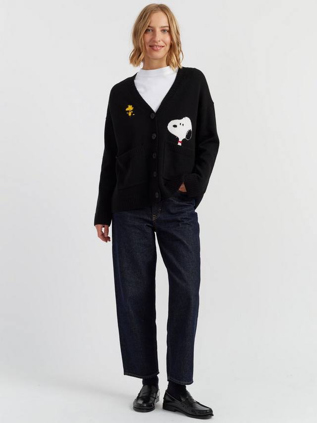 

Кардиган Snoopy Peek Pocket Wool Rich Chinti & Parker, Black