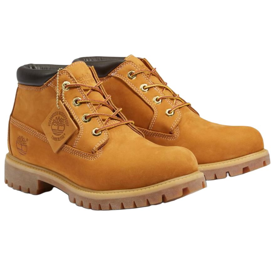Мужские ботинки Timberland Премиум кожаные с логотипом, оранжево-коричневый — фото 4