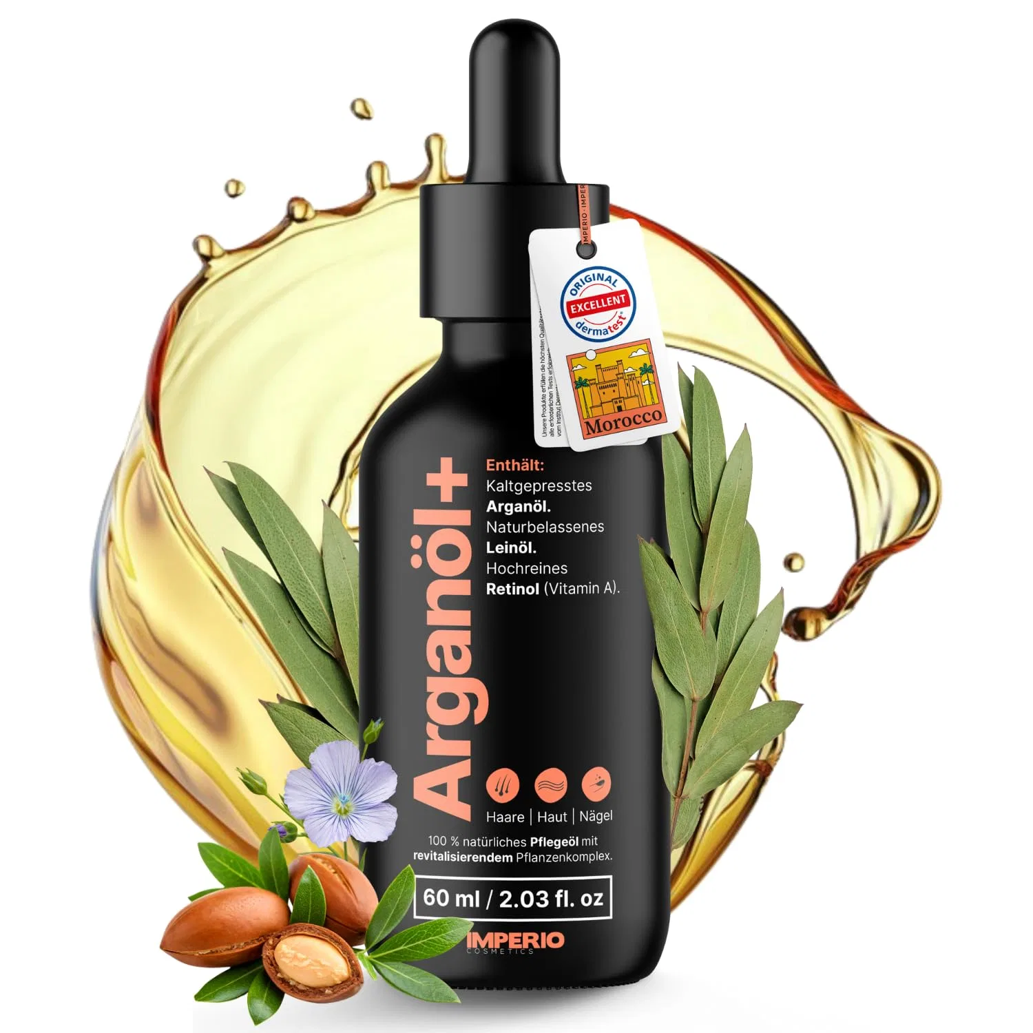 Сыворотка Imperio — Масло Argan Oil холодного отжима с ретинолом, 60 мл