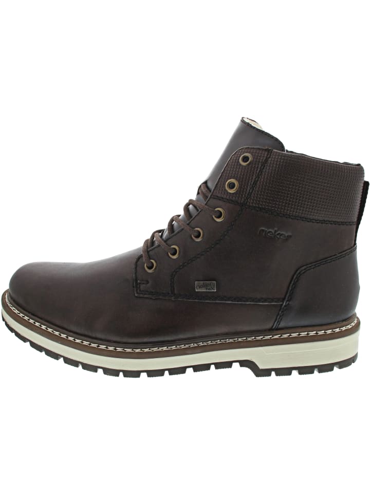 

Rieker Коричневые ботильоны на шнуровке