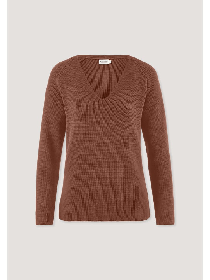 

Вязаный свитер цвета ржавчины Hessnatur