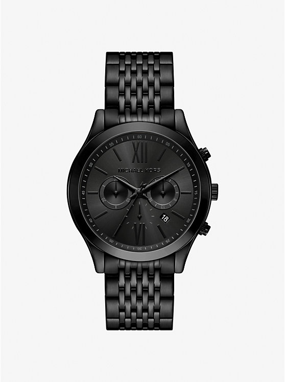 

Крупногабаритные часы Aspyn в черном цвете Michael Kors, черный