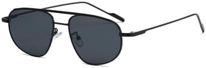 

Винтажные солнцезащитные очки 2027 года для женщин, маленькая металлическая оправа для женских солнцезащитных очков, солнцезащитные очки из сплава для мужчин MTZJH, Black Black