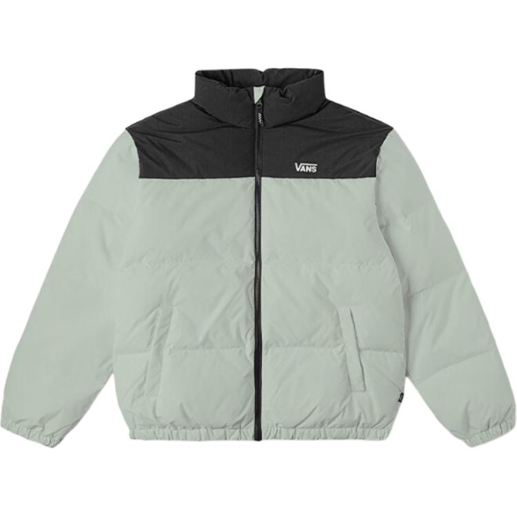 

Пуховик унисекс серо-зеленый Vans