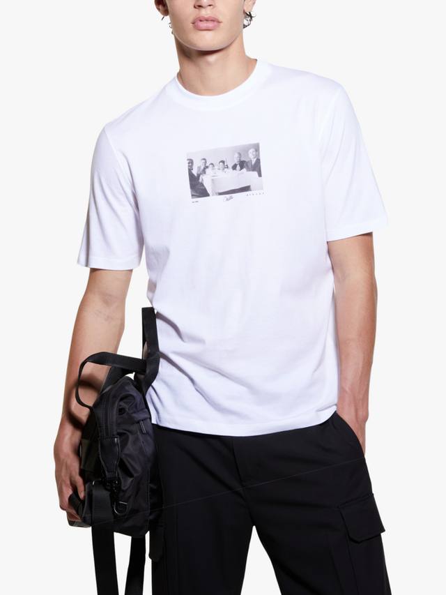 

Футболка с круглым вырезом SISLEY, белый