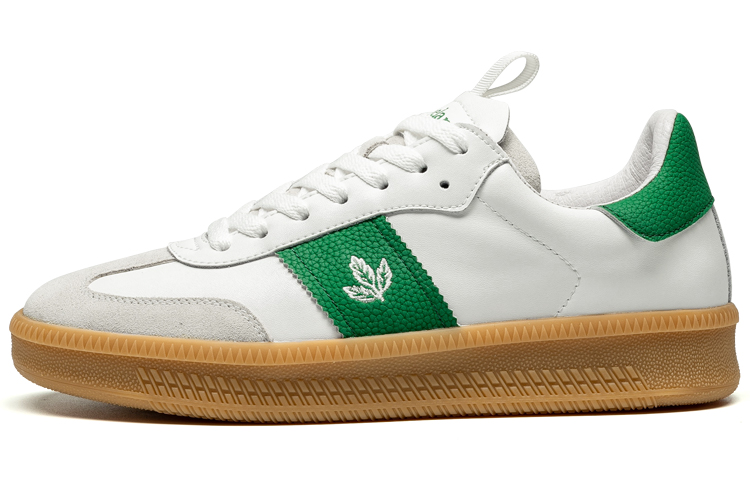 

LEAVELAND Низкие скейтерские кроссовки унисекс бело-зеленые, цвет White/Green
