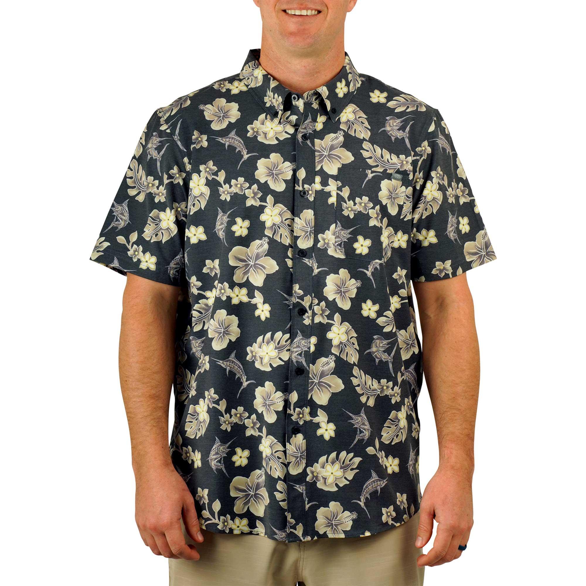 

Мужская рубашка Boatbar SS на пуговицах AFTCO, Black