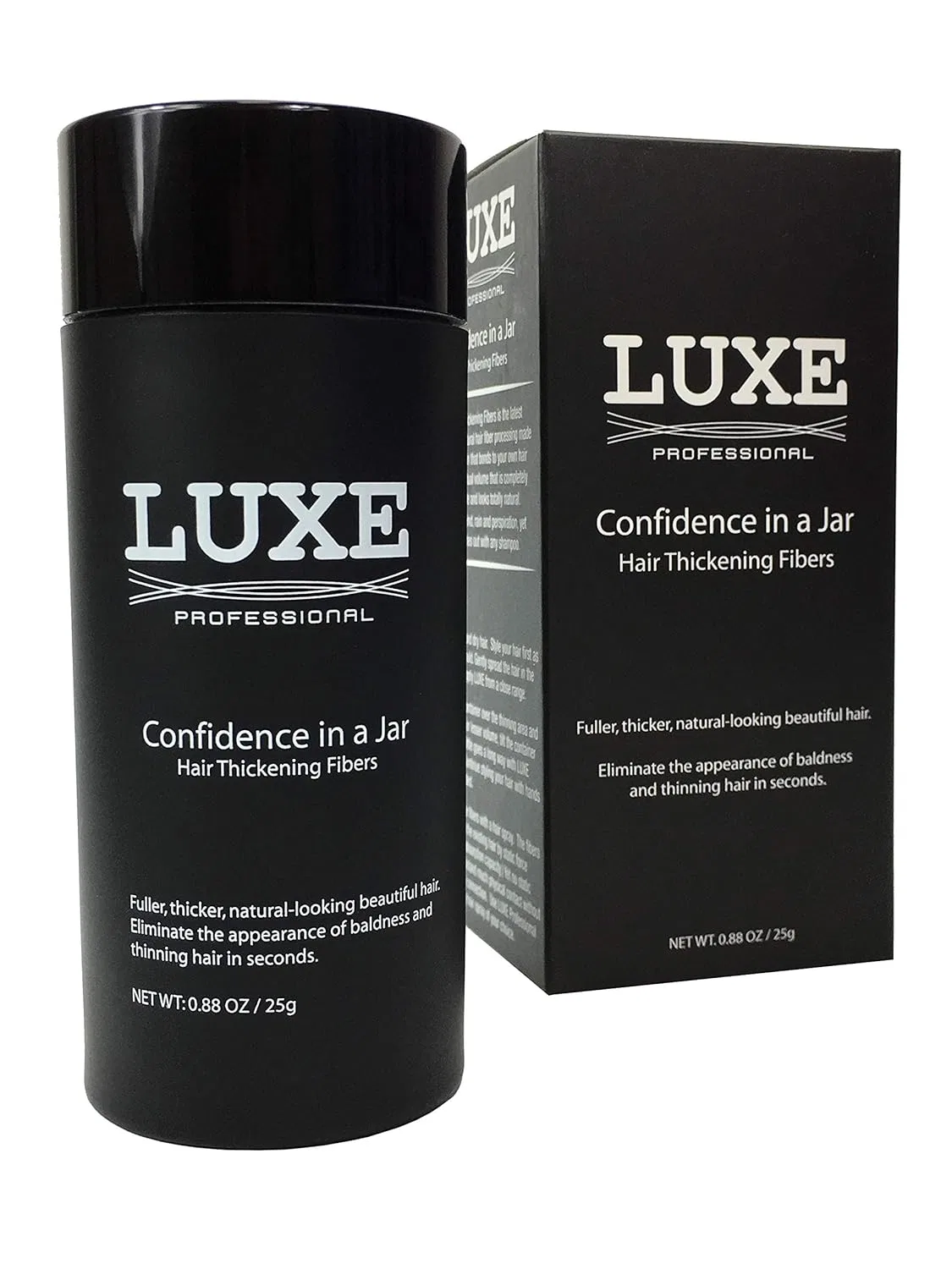 Волокна для утолщения волос с кератином от LUXE Luxe Professional, Dark Brown