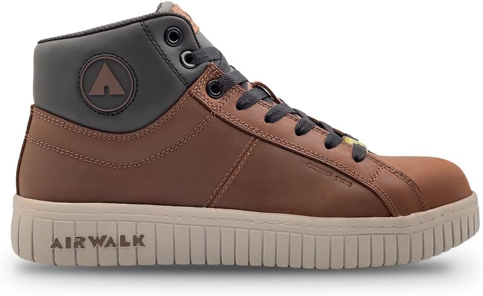 

Мужские кроссовки Airwalk Deuce с композитным носком - легкие защитные обувь - противоскользящие, устойчивые к электрическим опасностям, коричневый/бежевый