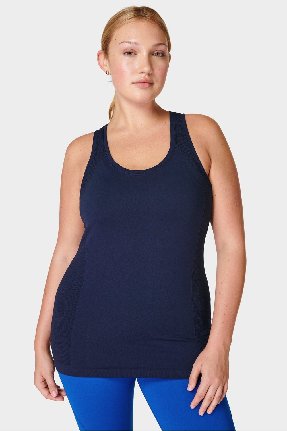 

Бесшовная майка для тренировок спортсмена Sweaty Betty, синий