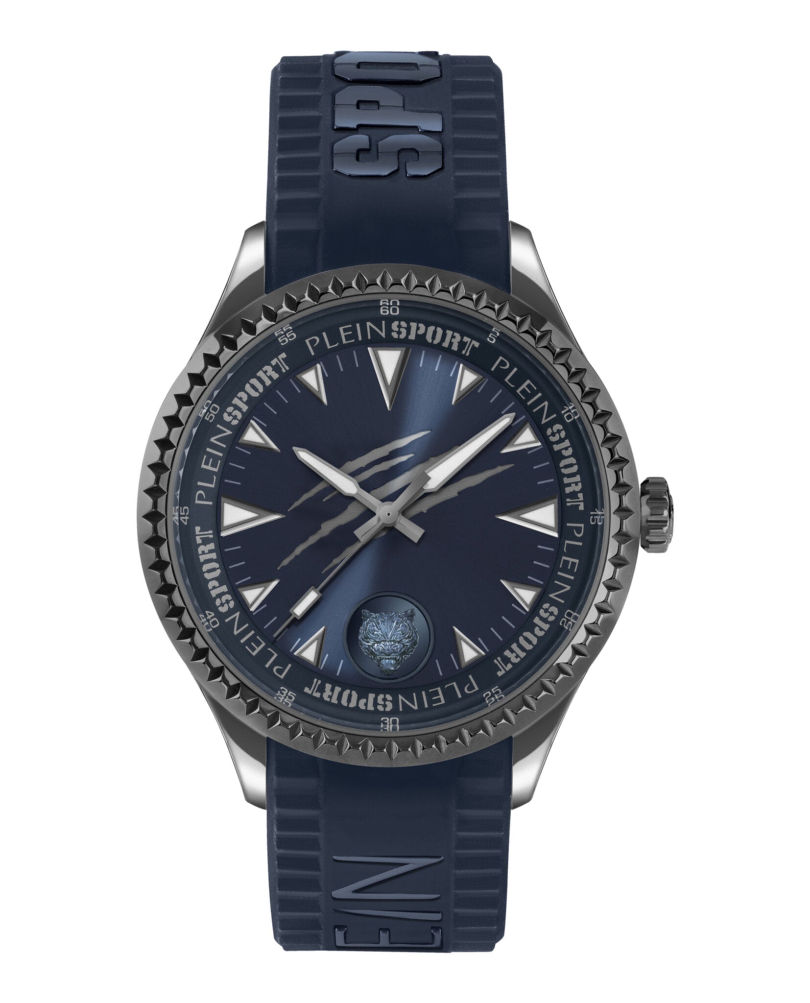 

Силиконовые часы Lineman PLEIN SPORT, цвет blue/gun/blue