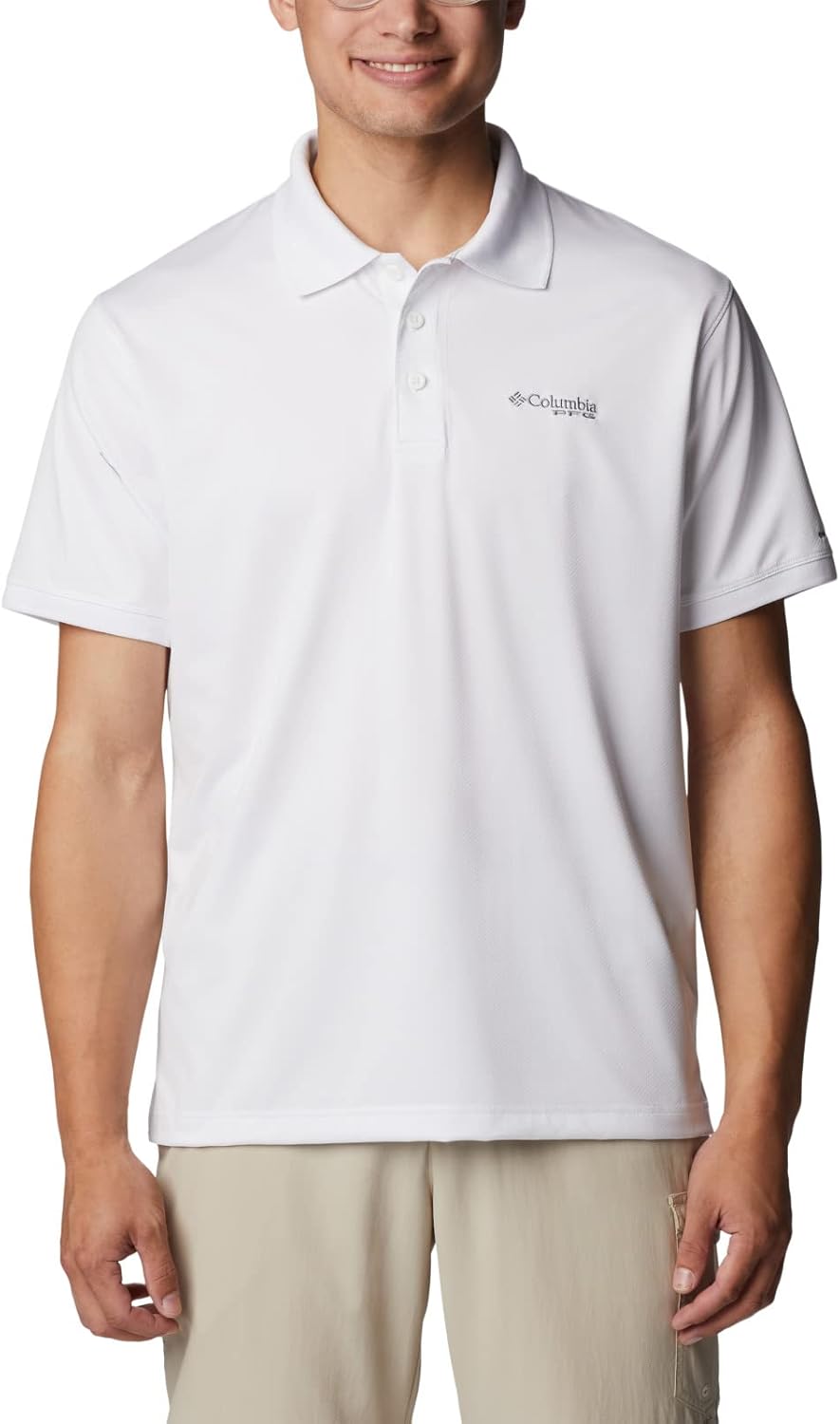 

Columbia мужская футболка-поло Tamiami, White, Белый, Columbia мужская футболка-поло Tamiami, White