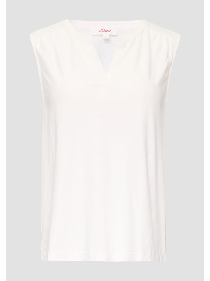 

Футболка в цвете 0100_white s.Oliver, Белый, Футболка в цвете 0100_white s.Oliver