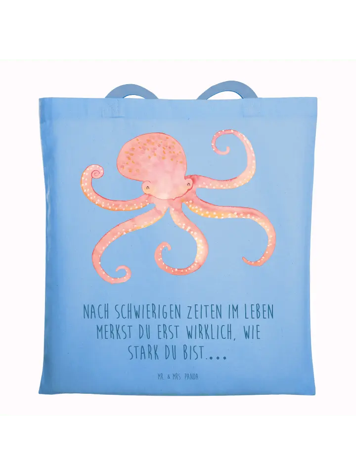 

Сумка для переноски Mr & Mrs Panda Tintenfisch, небесно-синий
