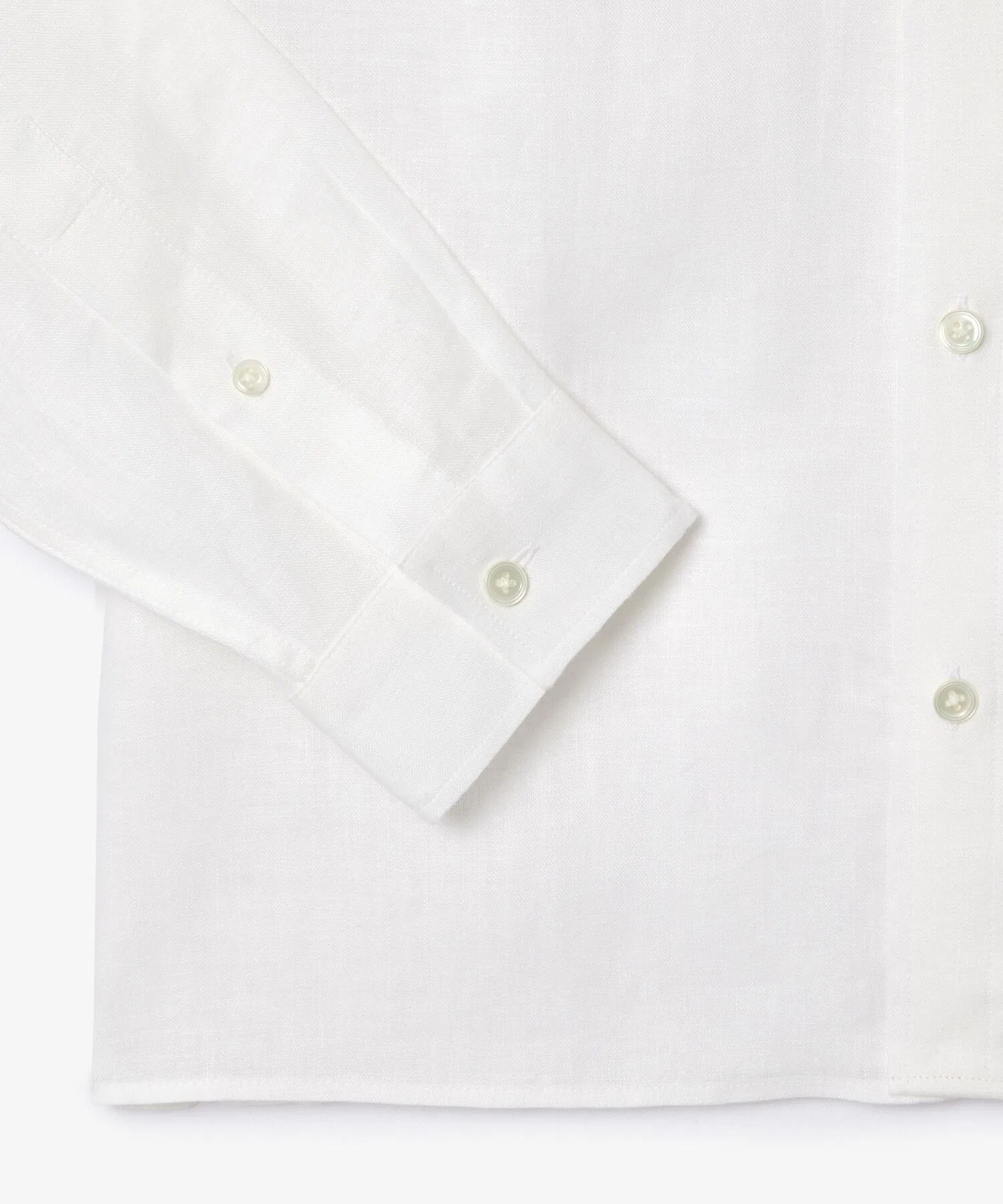 Рубашка Lacoste мужская с длинным рукавом, воротник button-down, 100% лен, синий — фото 3