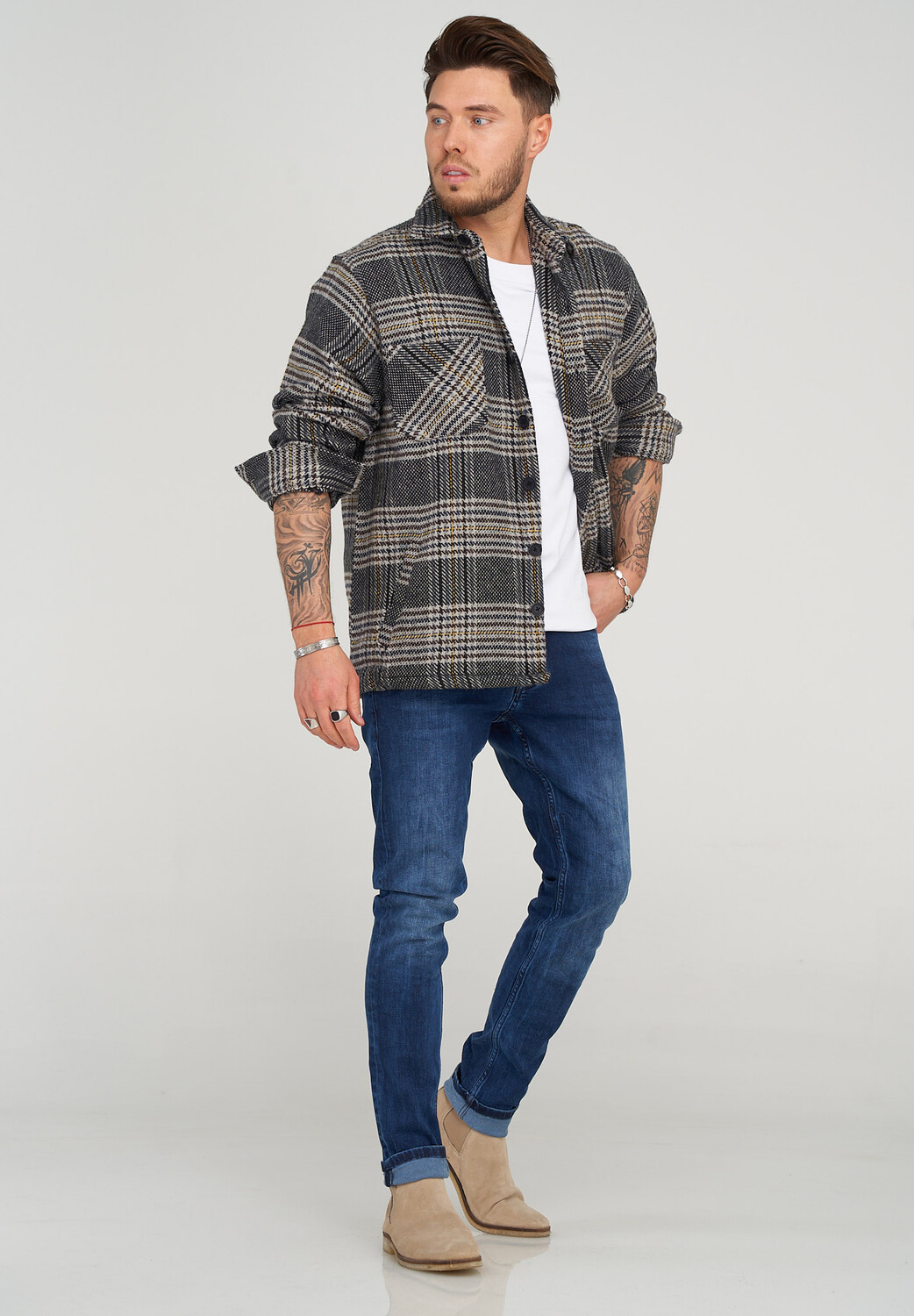 

Рубашка 2Y Flanell Overshirt MILIO, бежевый