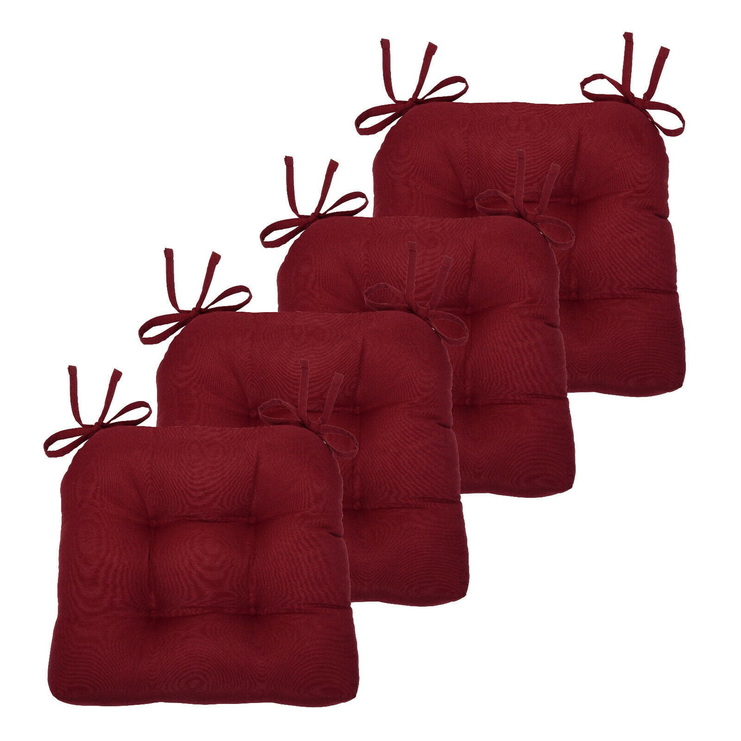 

Подушки для стульев с завязкой Kate Aurora Country Living, бордовый
