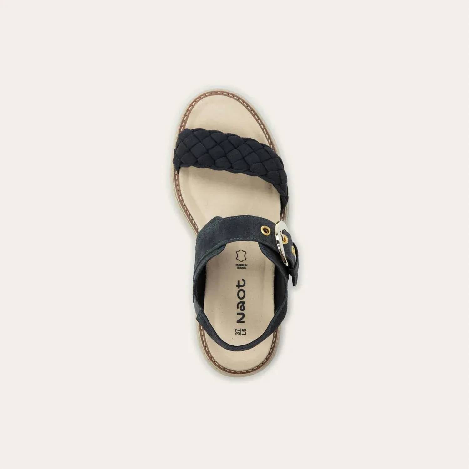 Женские сандалии Grove в сером мягком замше NAOT, Charcoal Soft Suede