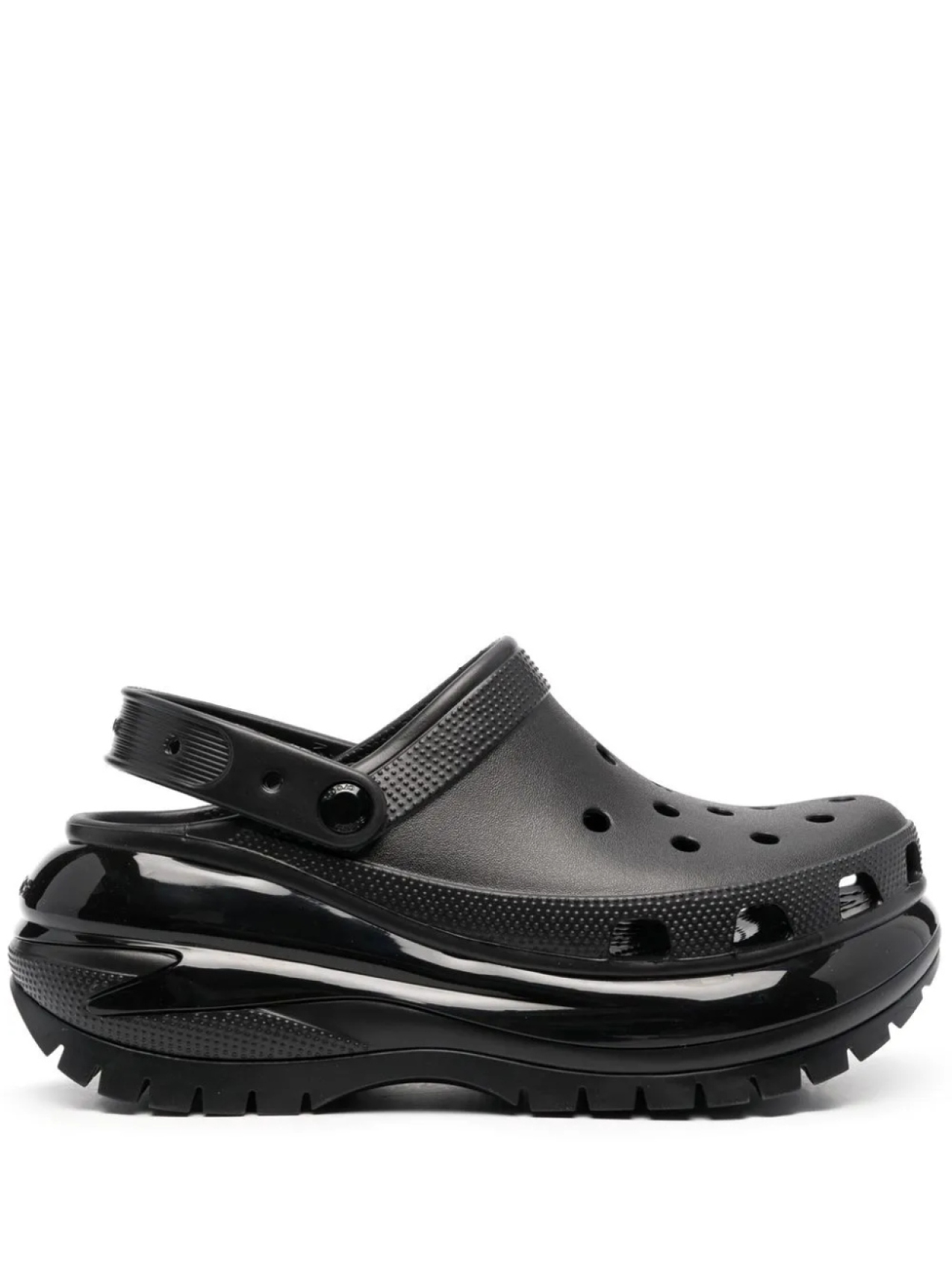 Клоги на платформе Crocs, черный