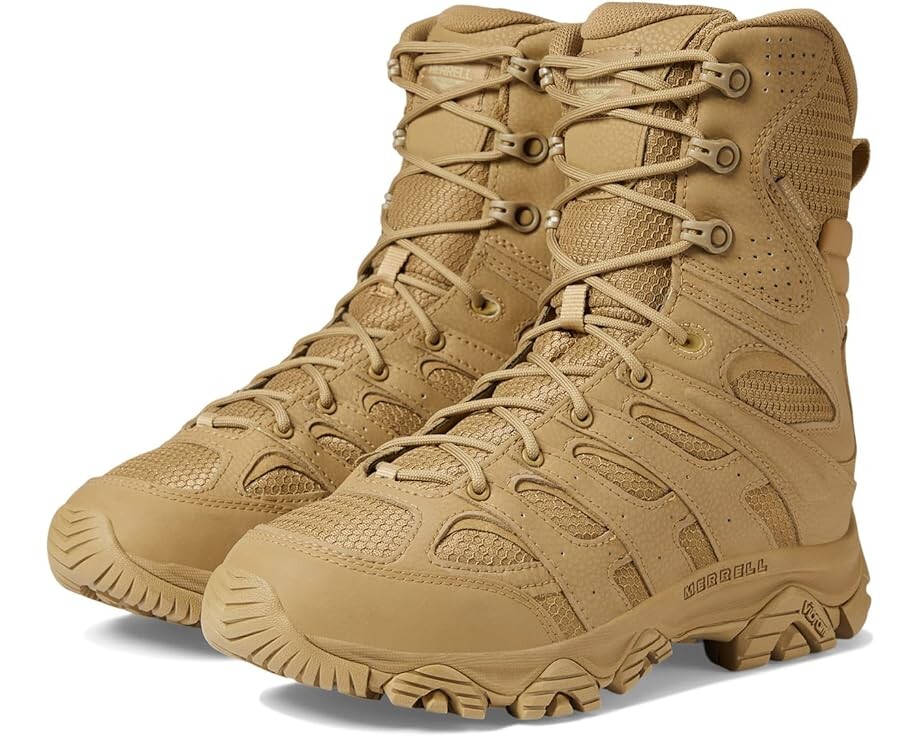 

Ботинки Merrell Work Moab 3 8" Tactical Zip Wp, цвет Coyote