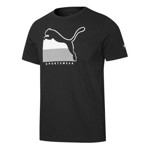 

Футболка athletics logo tee 'black' Puma, черный