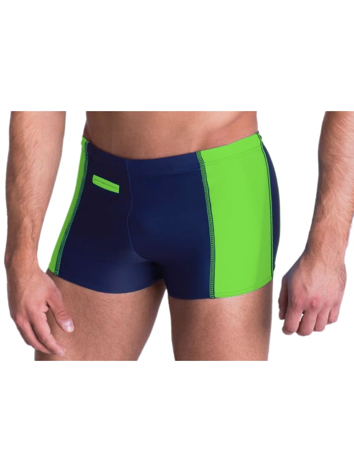 

Мужские плавки Aquarti с карманом на молнии, сине-зеленые