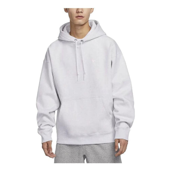 Толстовка с капюшоном solo swoosh флисовый пуловер с капюшоном Nike, белый — фото 3