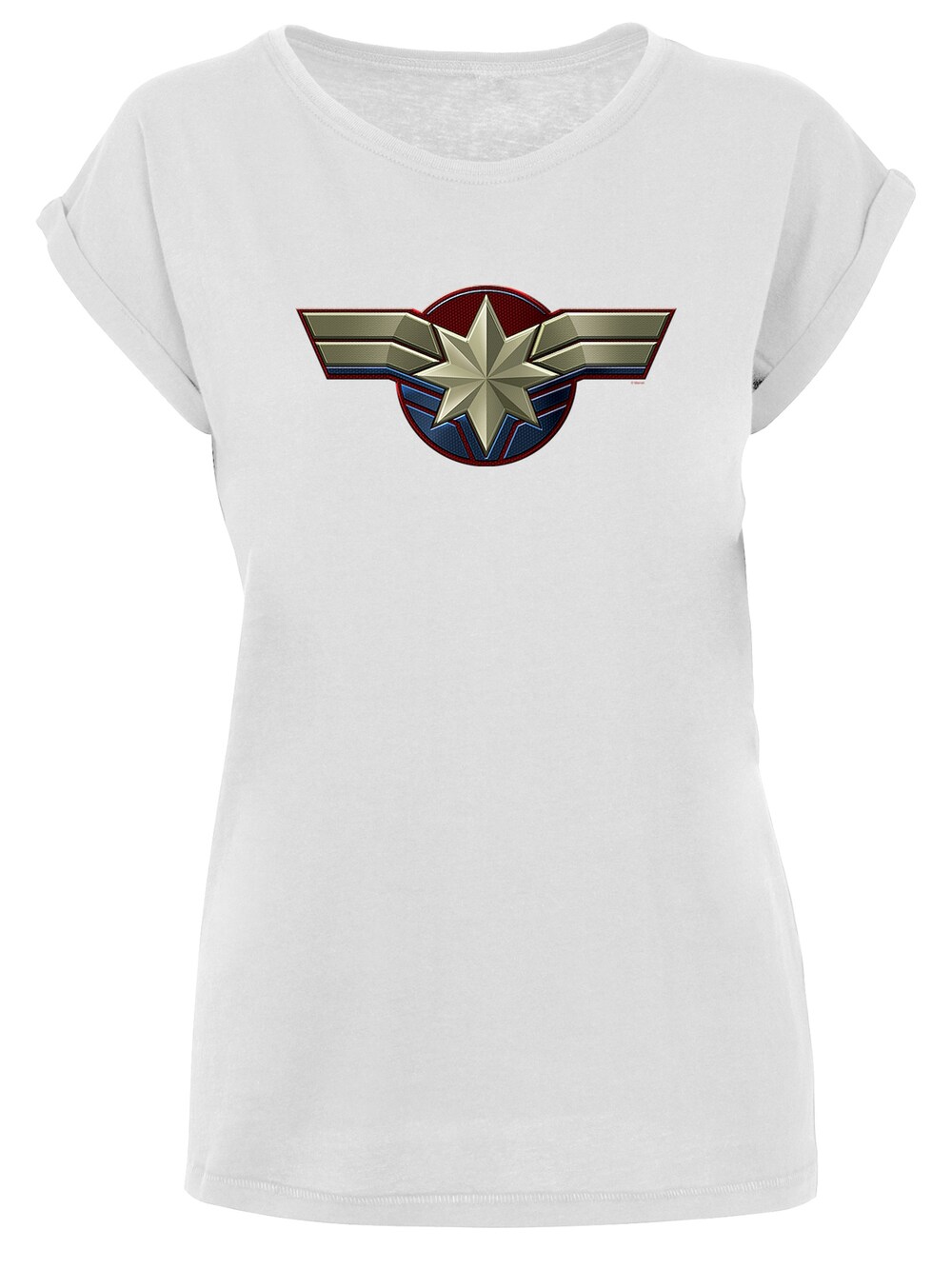 

Рубашка F4Nt4Stic Captain Marvel Chest Emblem, белый